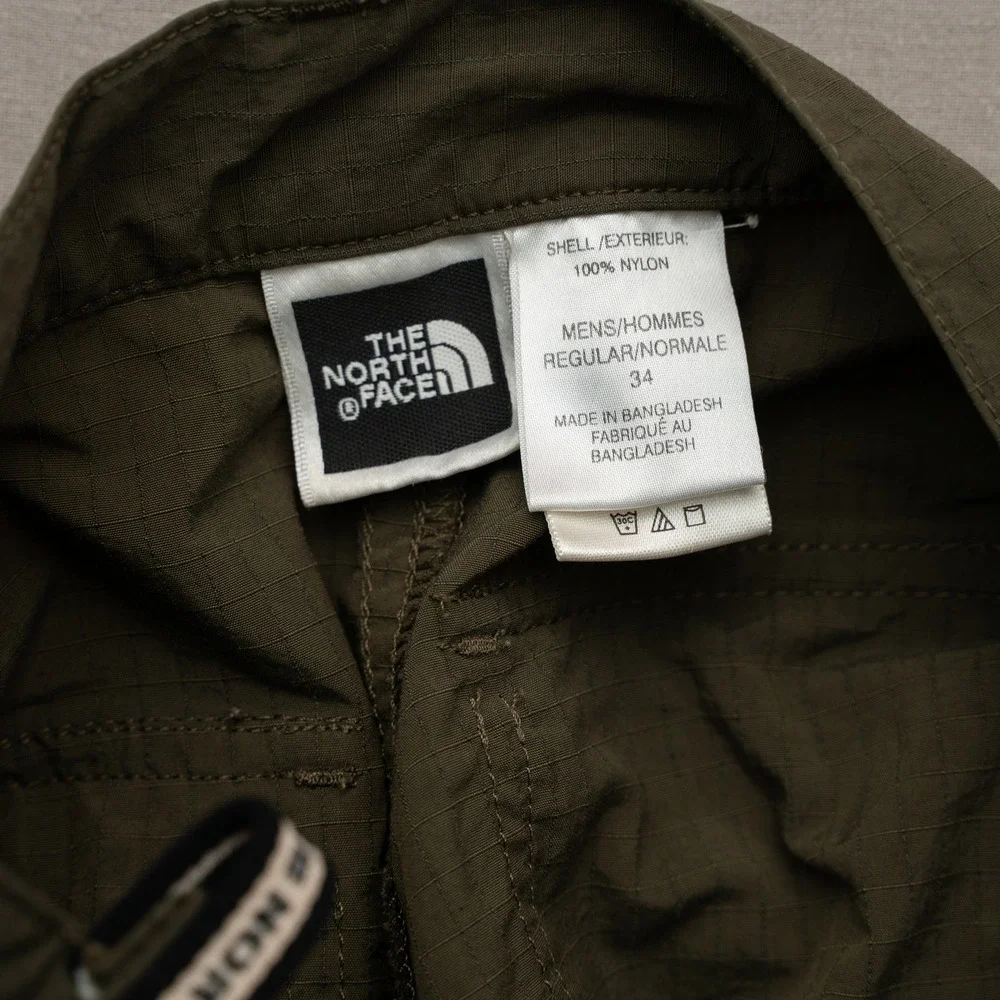 The‎ North Face Zip Off Hiking Pants Shorts Olive Green Adult 33